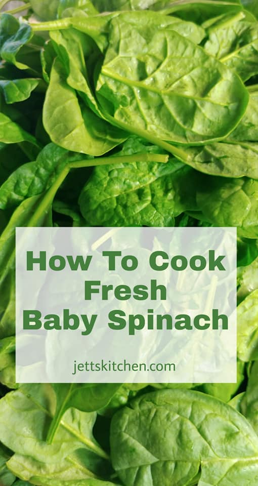 How To Cook Fresh Spinach; Easy Recipe - Jett's Kitchen