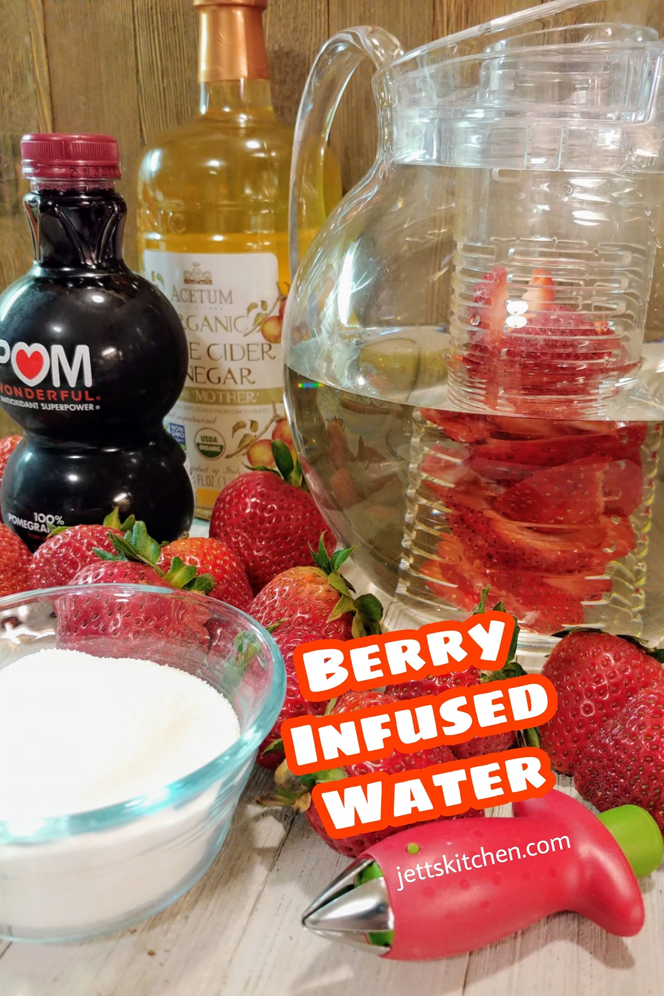 Fruit Infusion Water Pitcher Infused Natural Flavor Healthy Beverage NIB