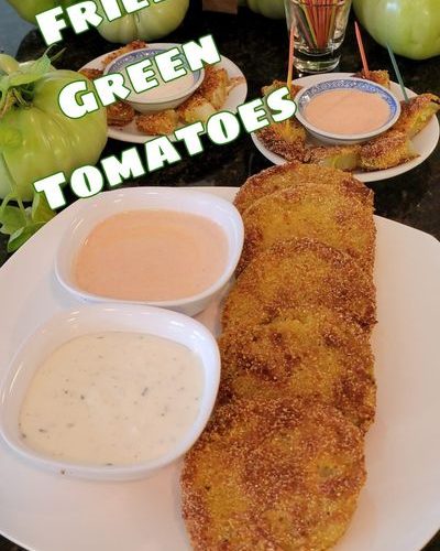 fried green tomatoes with ranch dressing Oven Fried Green Tomatoes